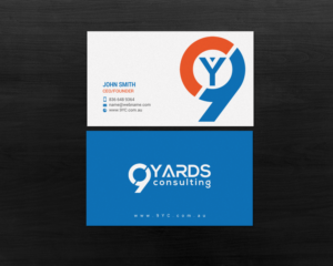 Design de Carte de Visite par chandrayaan.creative pour 9Yards Consulting | Design : #15139574
