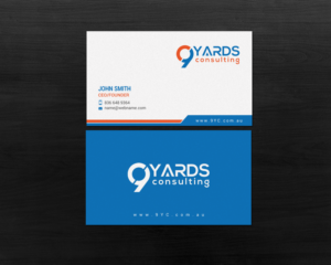 Design de Carte de Visite par chandrayaan.creative pour 9Yards Consulting | Design : #15139577