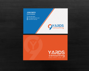Design de Carte de Visite par chandrayaan.creative pour 9Yards Consulting | Design : #15148246