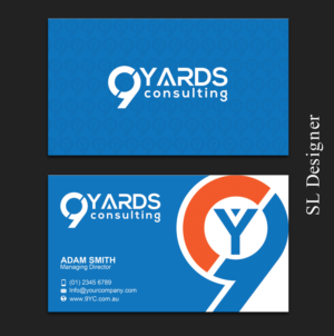 Design de Carte de Visite par SL Designer pour 9Yards Consulting | Design : #15135721