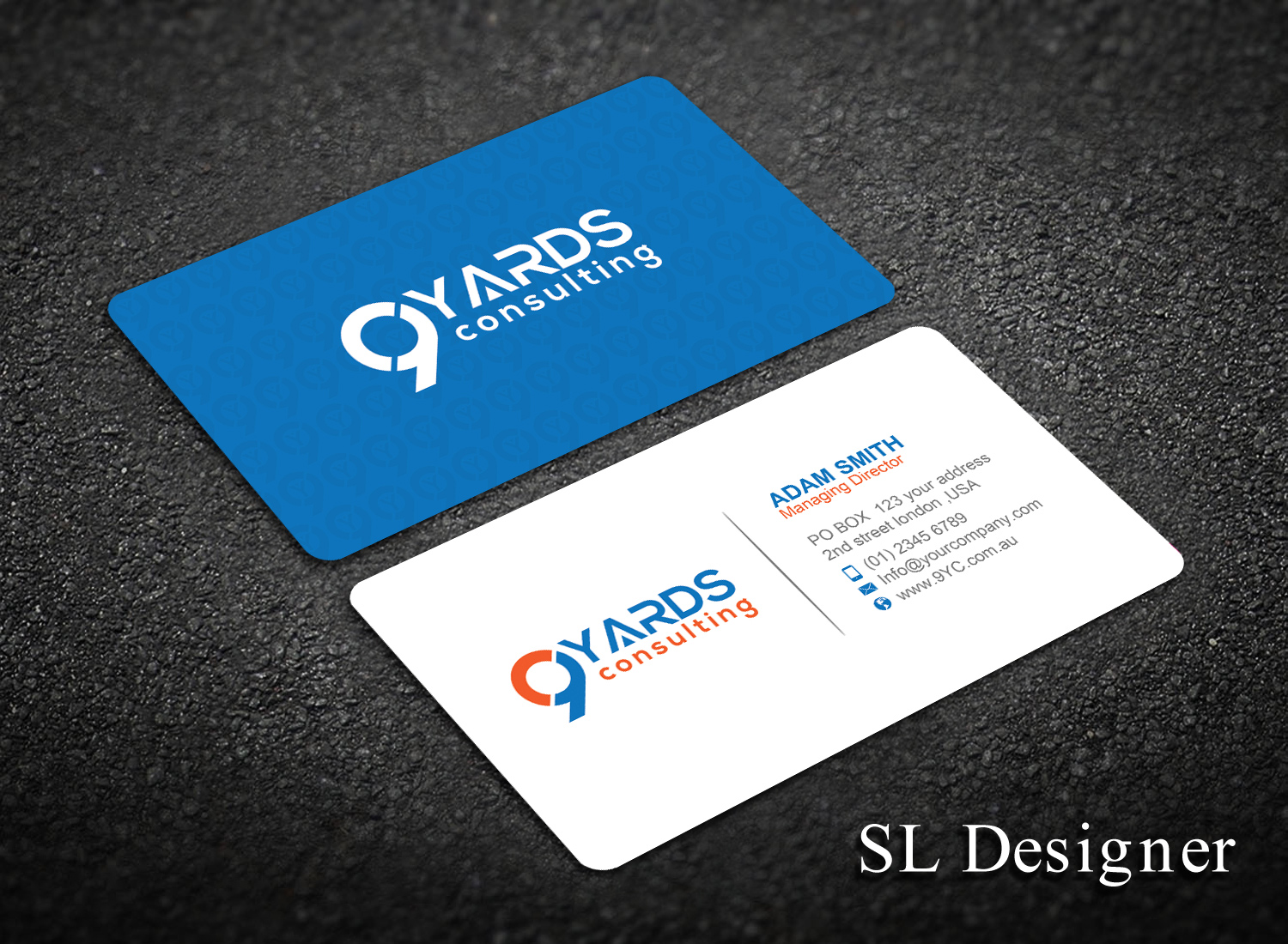 Business Card Design by SL Designer for 9Yards Consulting | Design #15135722