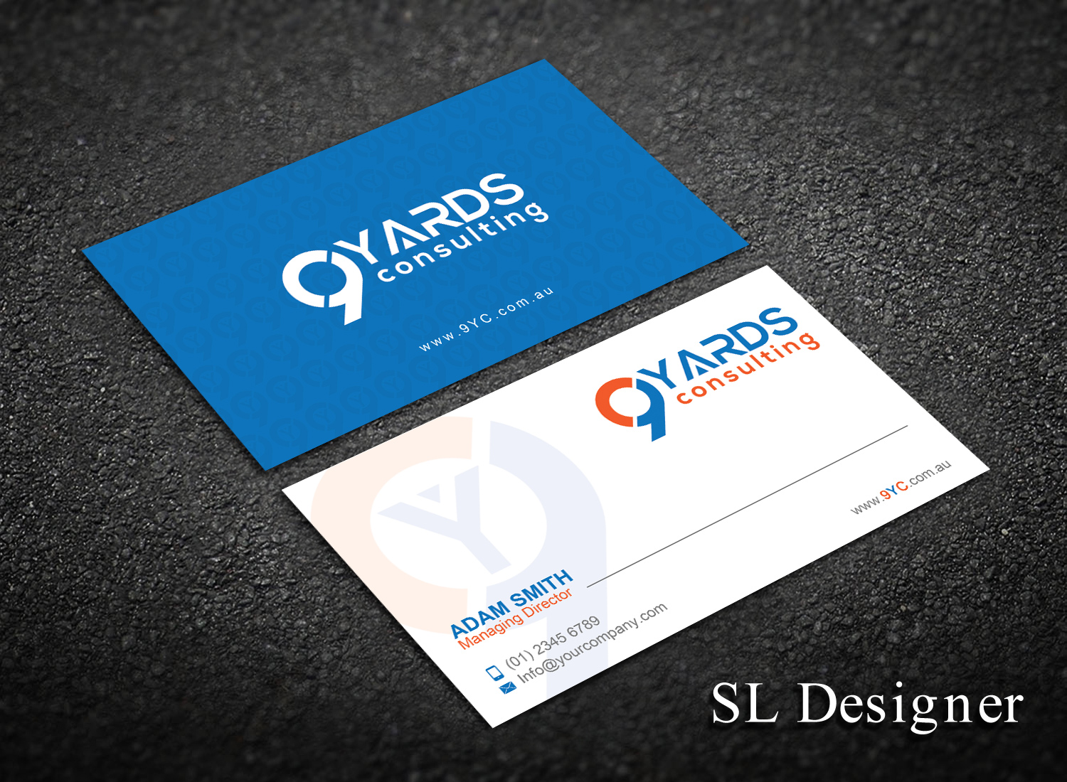 Design de Carte de Visite par SL Designer pour 9Yards Consulting | Design #15135728