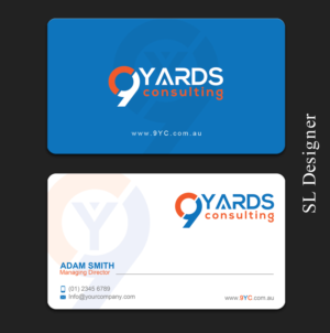 Design de Carte de Visite par SL Designer pour 9Yards Consulting | Design : #15135733