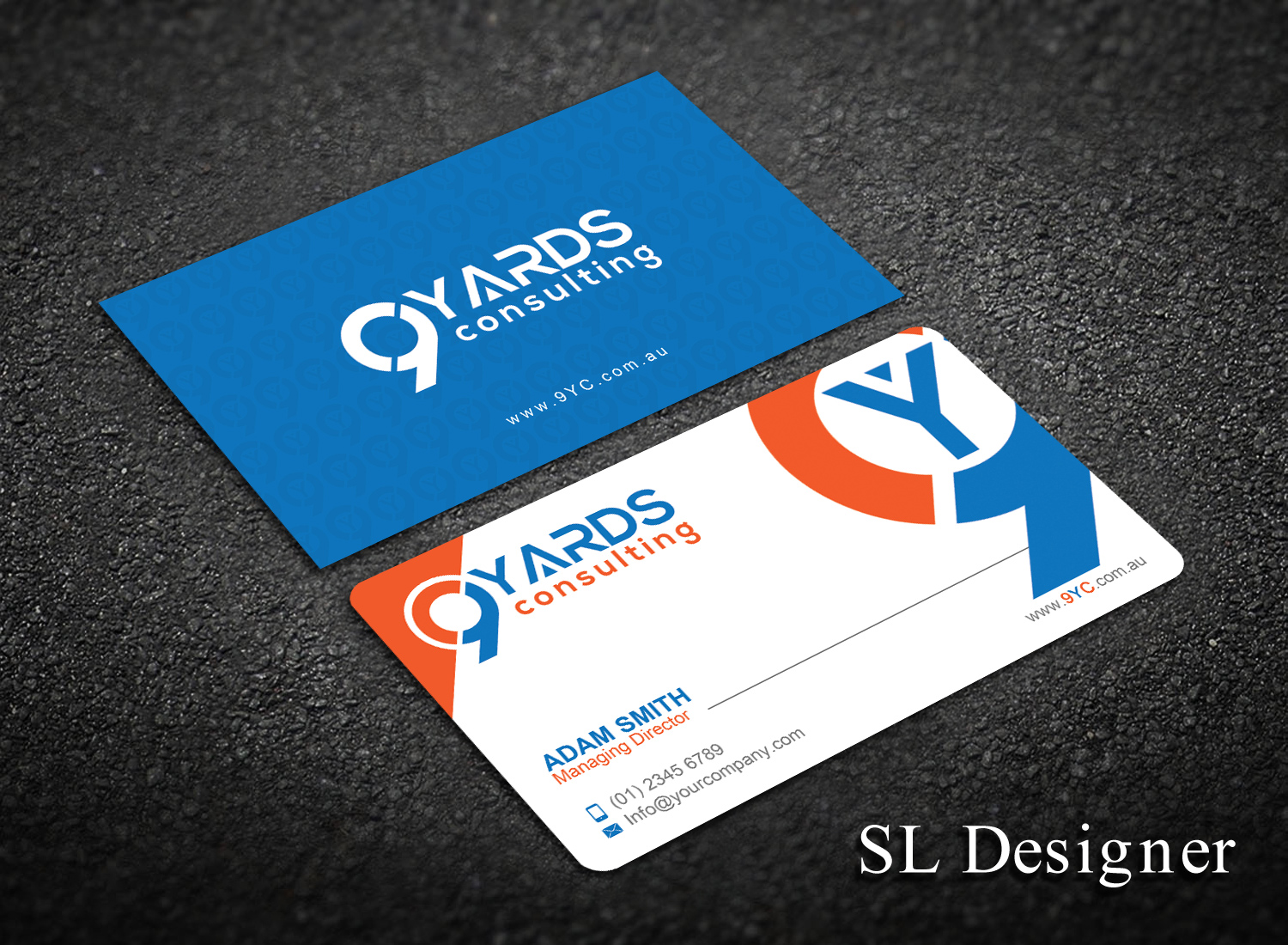 Business Card Design by SL Designer for 9Yards Consulting | Design #15135734
