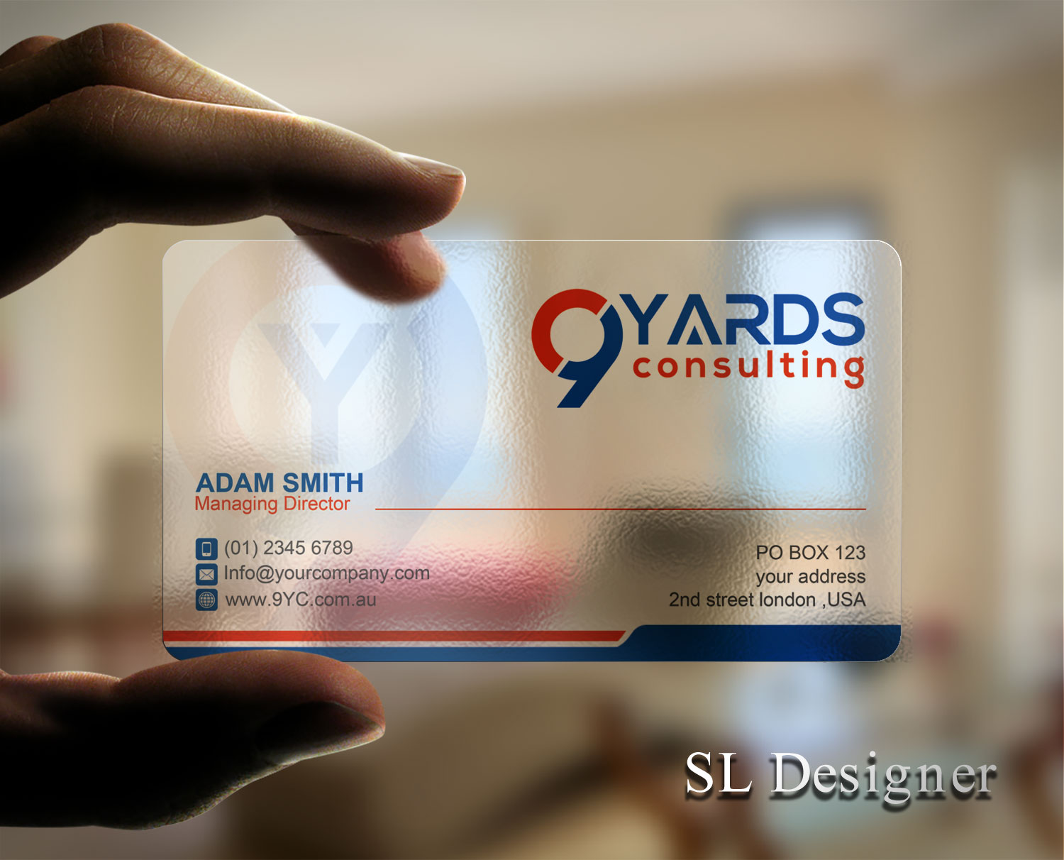 Business Card Design by SL Designer for 9Yards Consulting | Design #15135738