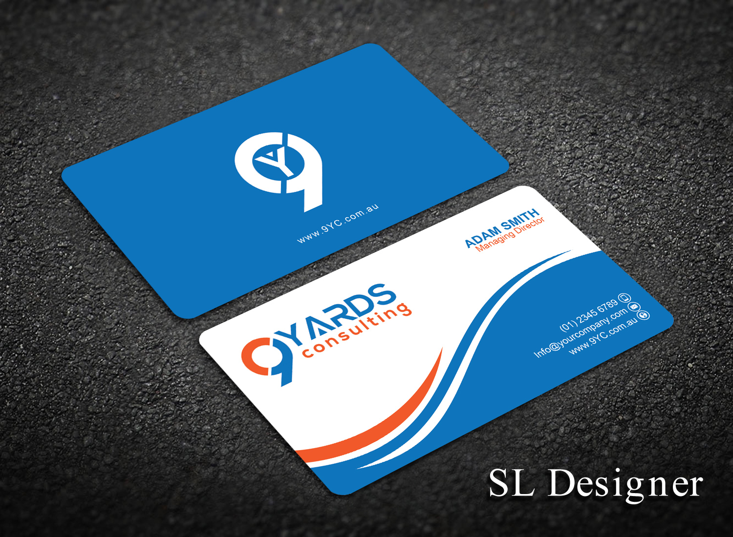 Design de Carte de Visite par SL Designer pour 9Yards Consulting | Design #15135886
