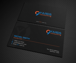 Business Card Design by Graphic Flame for 9Yards Consulting | Design: #15138188