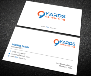 Business Card Design by Graphic Flame for 9Yards Consulting | Design: #15138212
