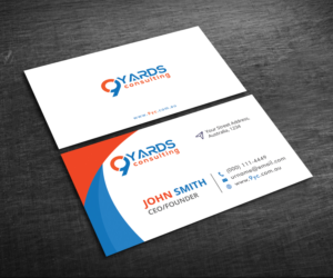 Business Card Design by Graphic Flame for 9Yards Consulting | Design: #15149979