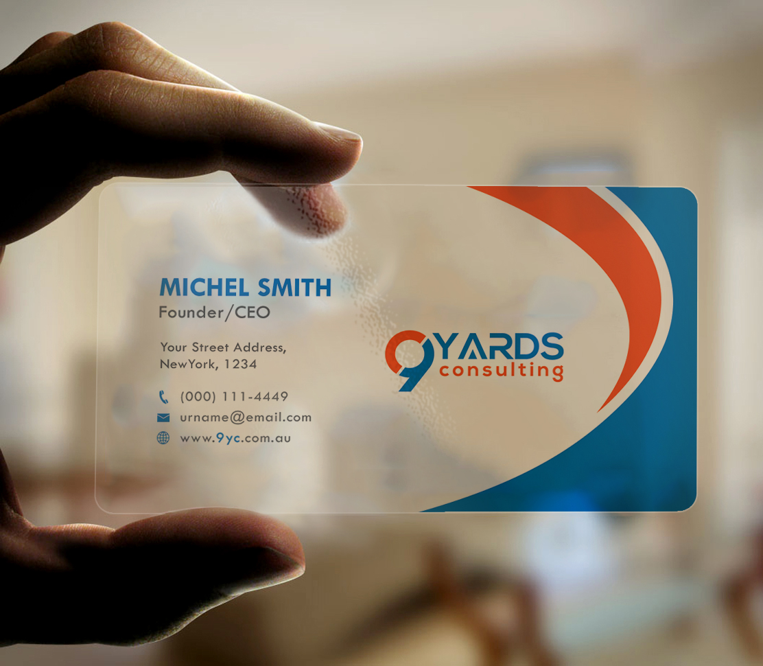 Business Card Design by Graphic Flame for 9Yards Consulting | Design #15149983