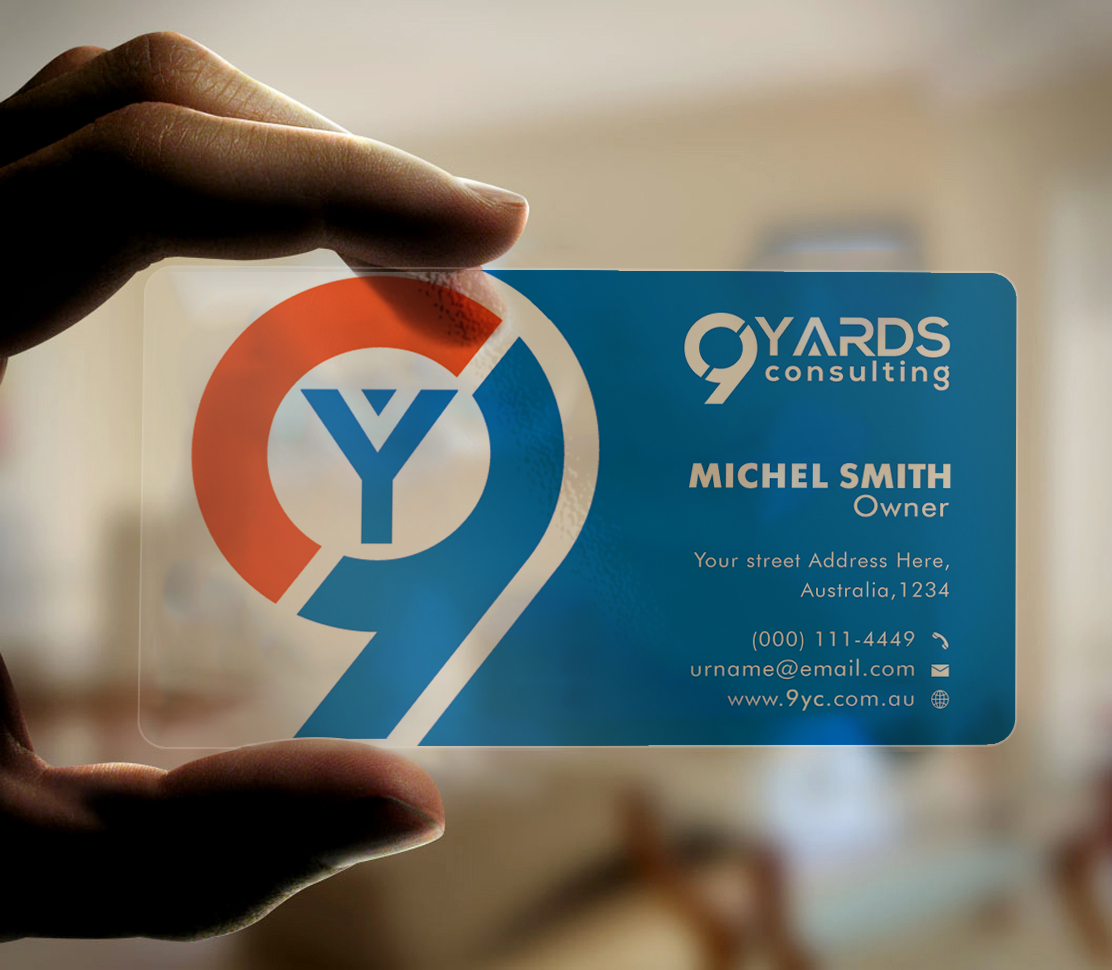 Business Card Design by Graphic Flame for 9Yards Consulting | Design #15149984
