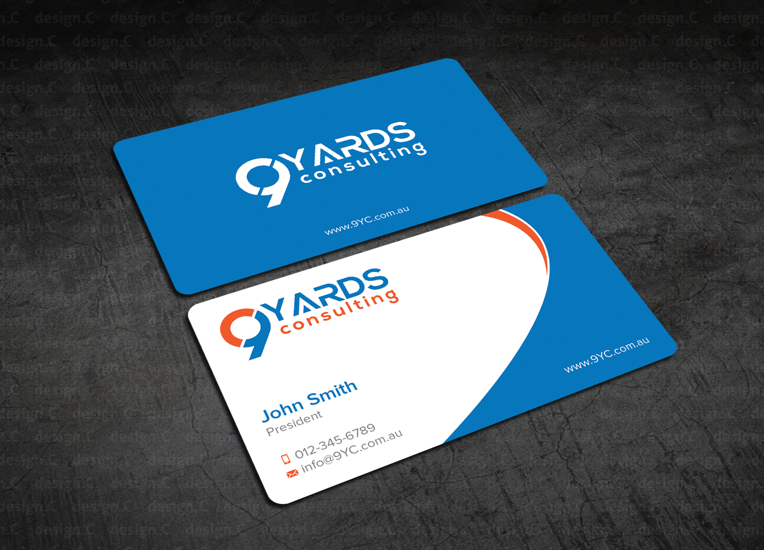 Business Card Design by design_C. for 9Yards Consulting | Design #15142758