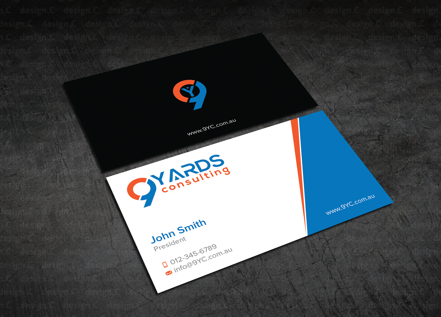 Business Card Design by design_C. for 9Yards Consulting | Design #15142760