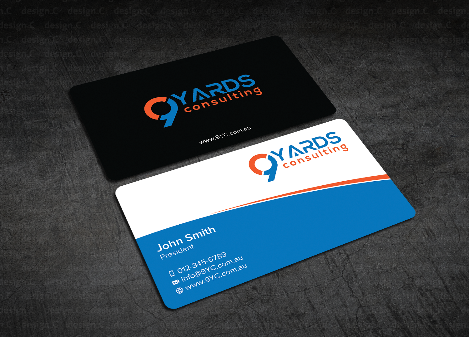 Business Card Design by design_C. for 9Yards Consulting | Design #15142762