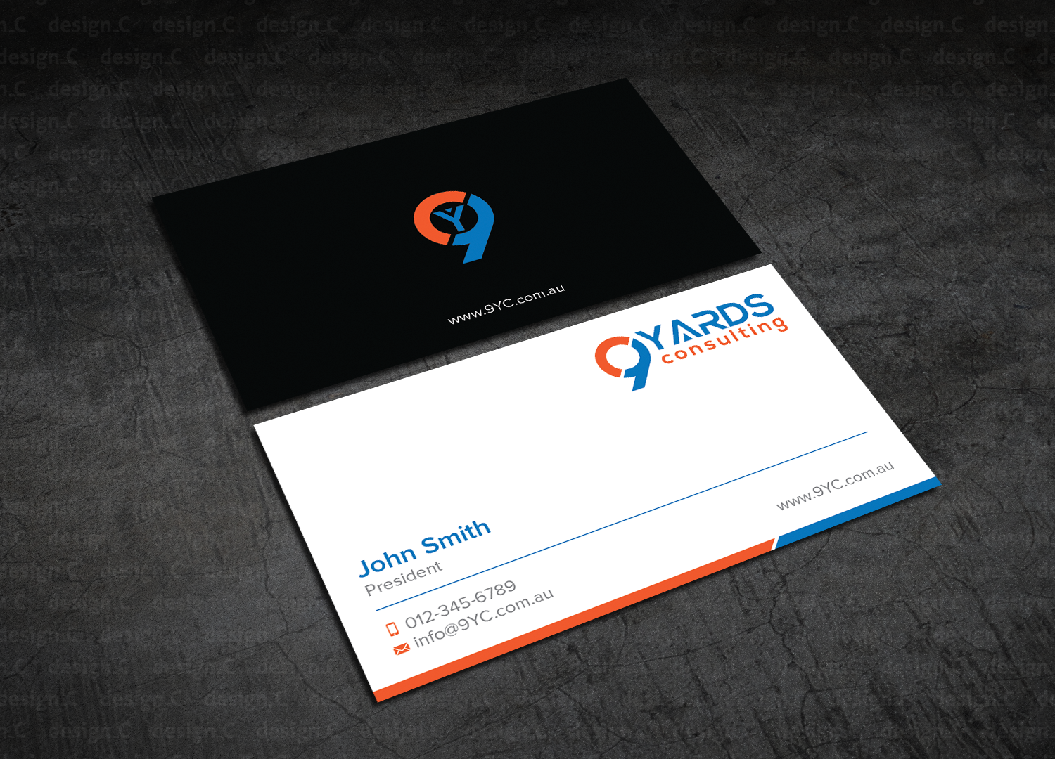 Business Card Design by design_C. for 9Yards Consulting | Design #15142769
