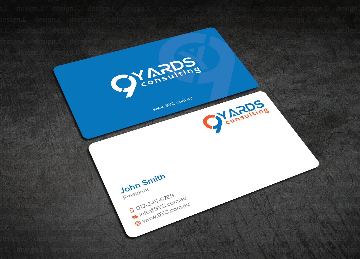 Business Card Design by design_C. for 9Yards Consulting | Design #15142770