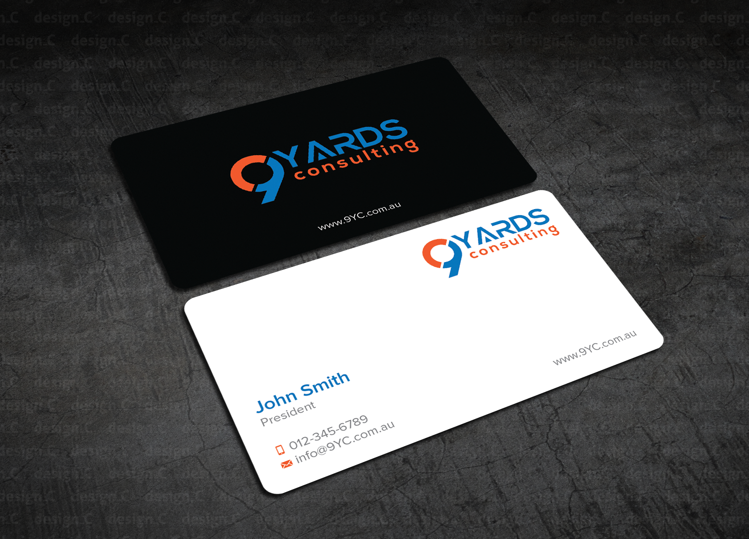 Business Card Design by design_C. for 9Yards Consulting | Design #15142771