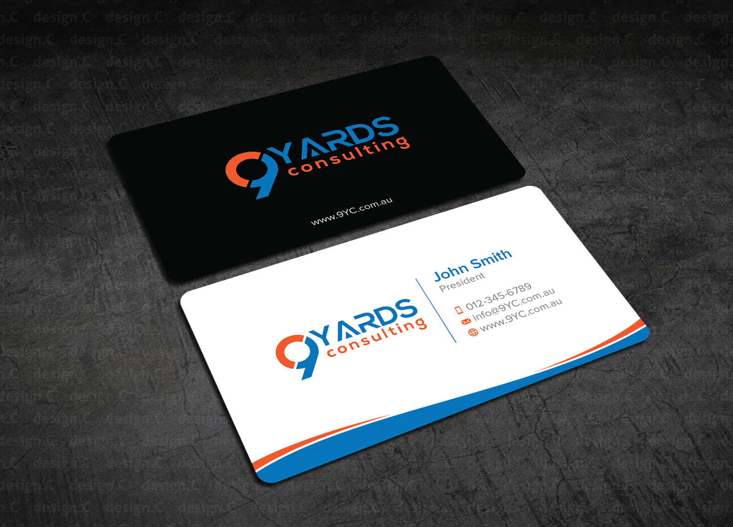 Business Card Design by design_C. for 9Yards Consulting | Design #15142776