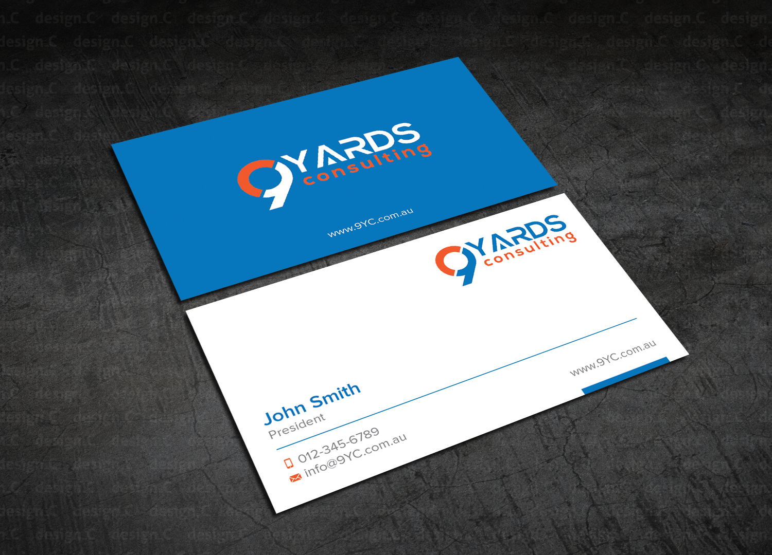 Business Card Design by design_C. for 9Yards Consulting | Design #15142779