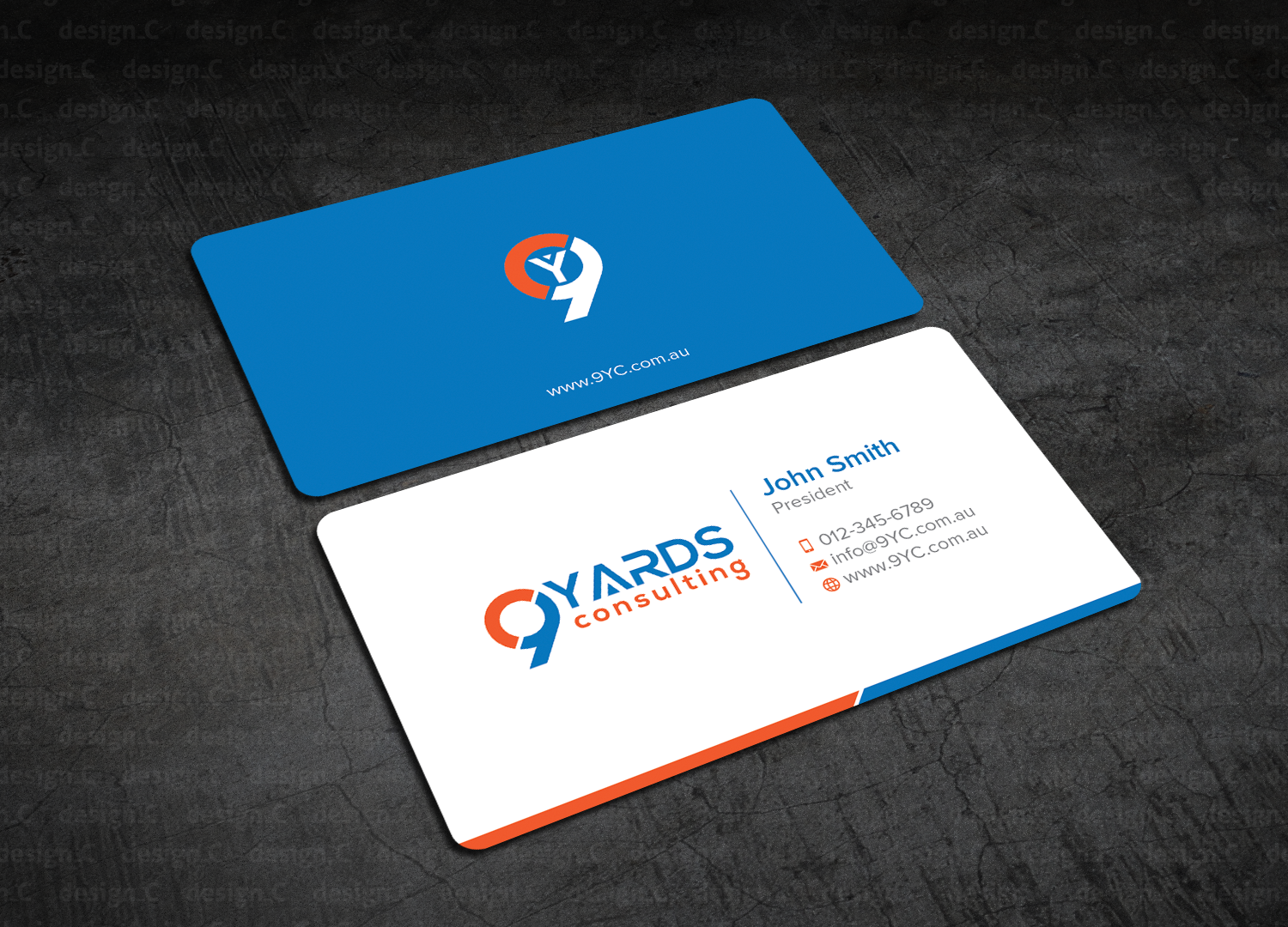 Business Card Design by design_C. for 9Yards Consulting | Design #15142782