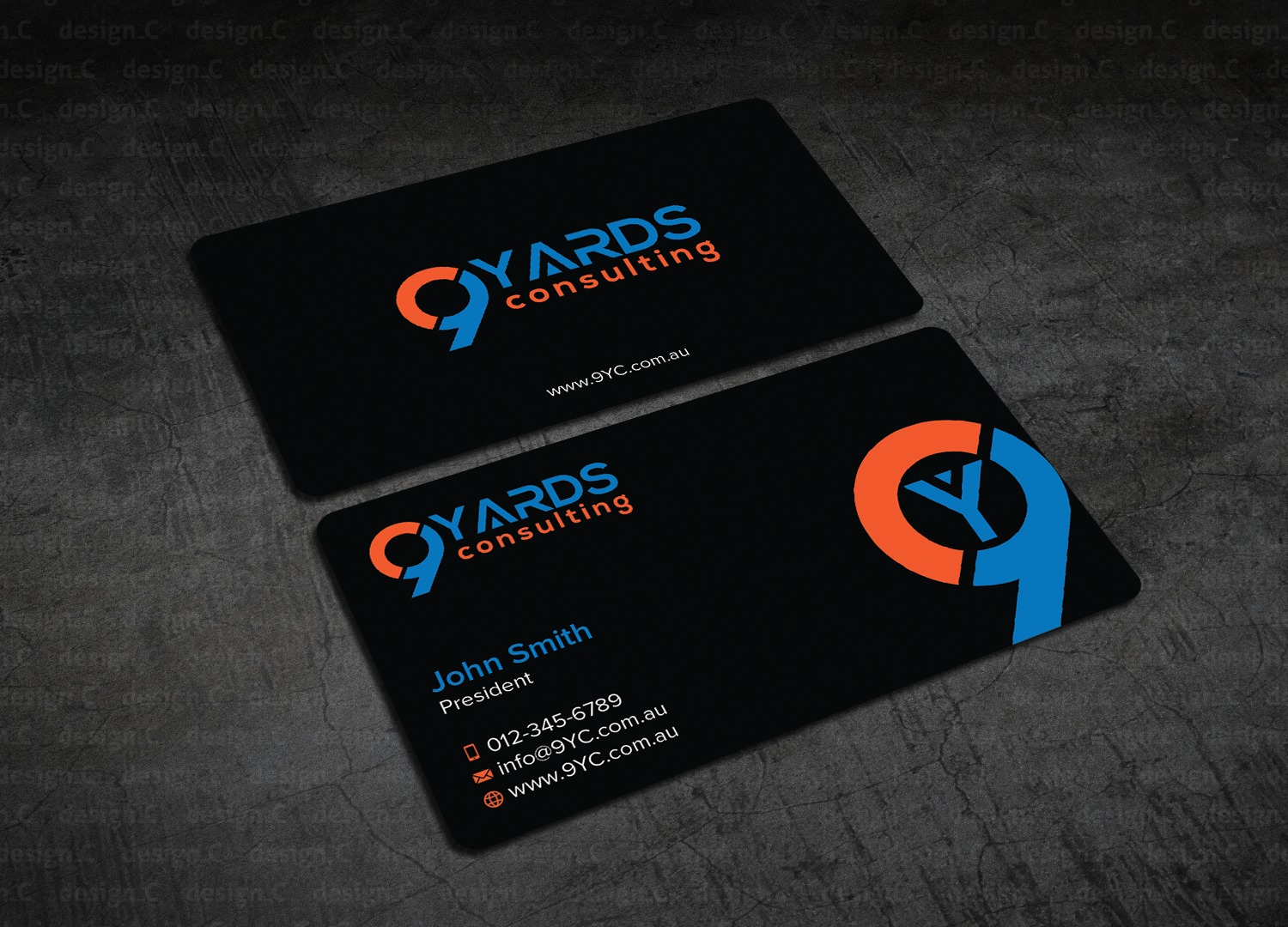Business Card Design by design_C. for 9Yards Consulting | Design #15142784