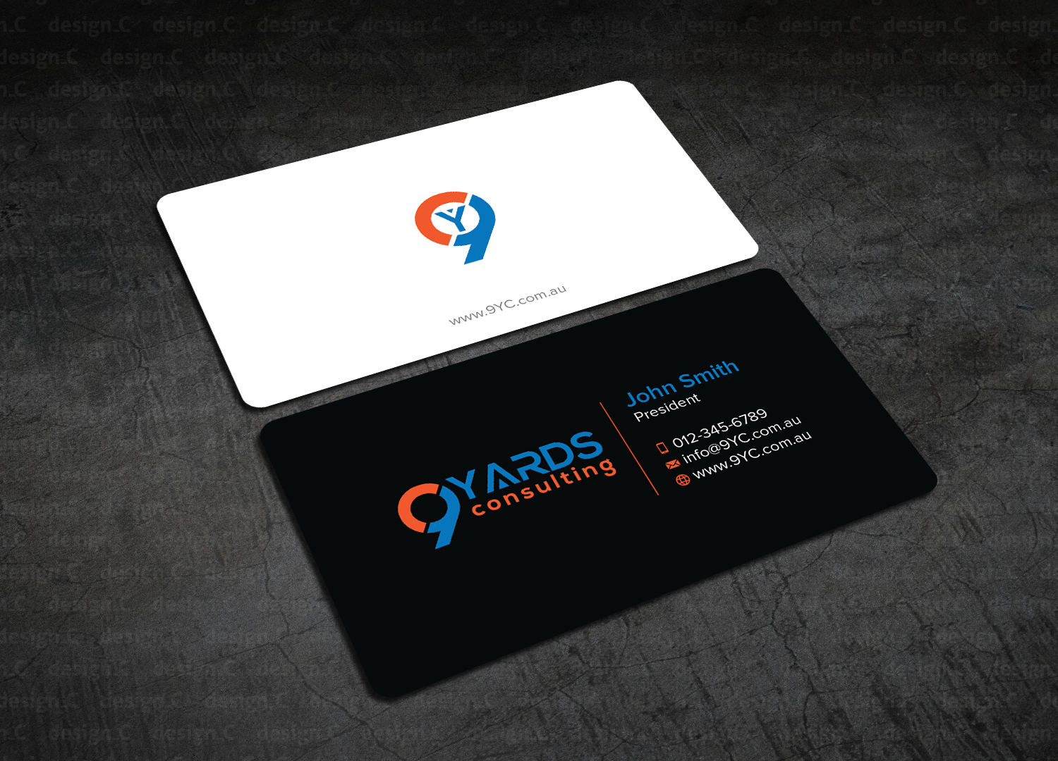 Business Card Design by design_C. for 9Yards Consulting | Design #15142787