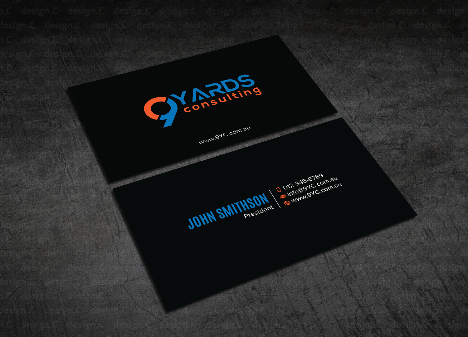 Business Card Design by design_C. for 9Yards Consulting | Design #15142788
