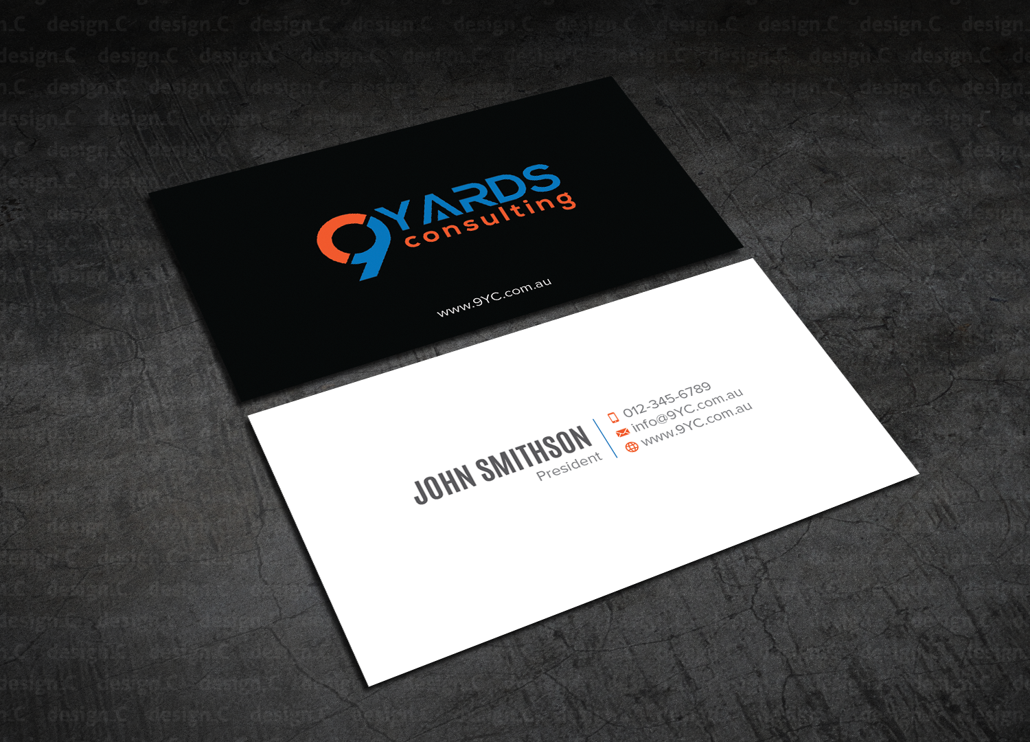 Business Card Design by design_C. for 9Yards Consulting | Design #15142789
