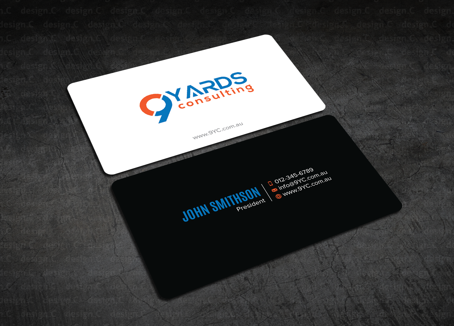 Business Card Design by design_C. for 9Yards Consulting | Design #15142791