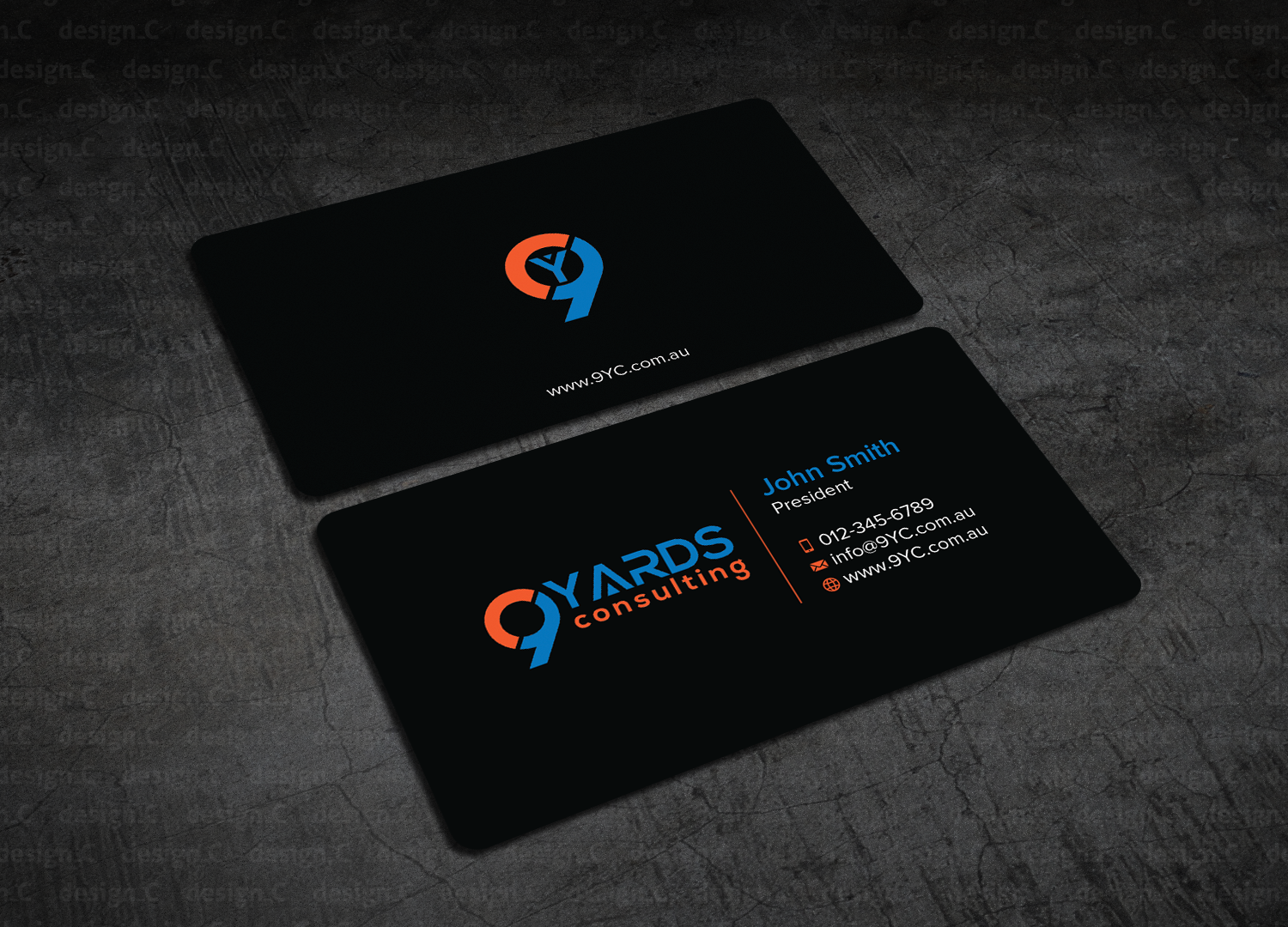 Business Card Design by design_C. for 9Yards Consulting | Design #15142795