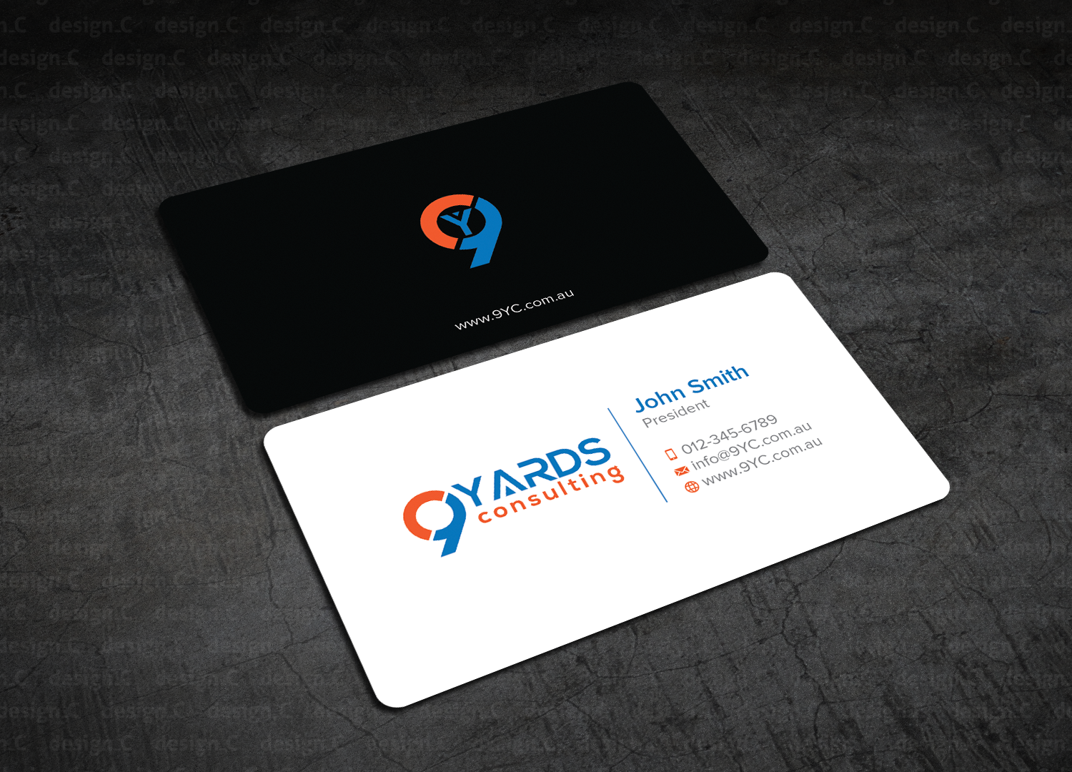 Business Card Design by design_C. for 9Yards Consulting | Design #15142801