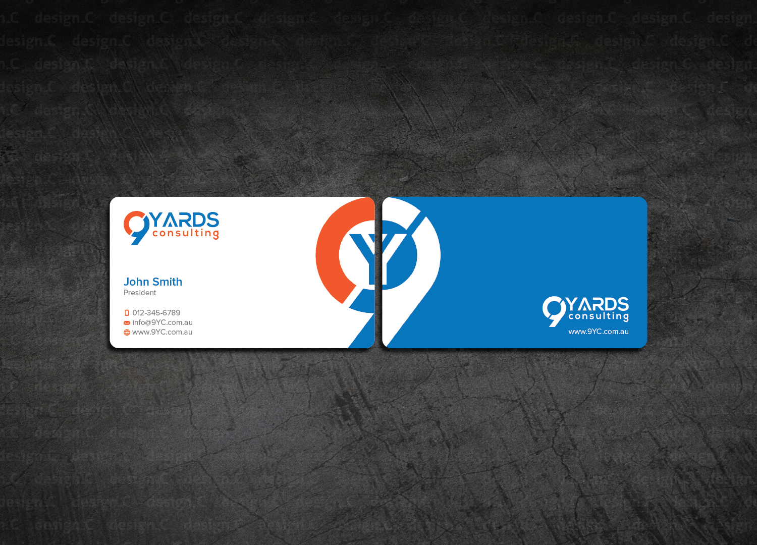 Business Card Design by design_C. for 9Yards Consulting | Design #15142839