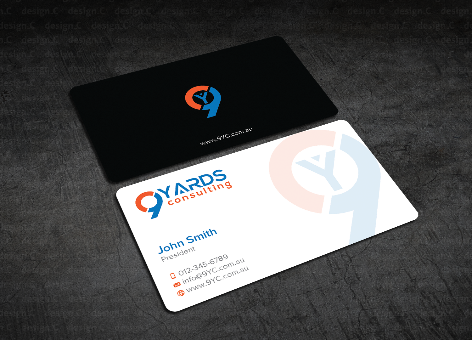 Business Card Design by design_C. for 9Yards Consulting | Design #15147333