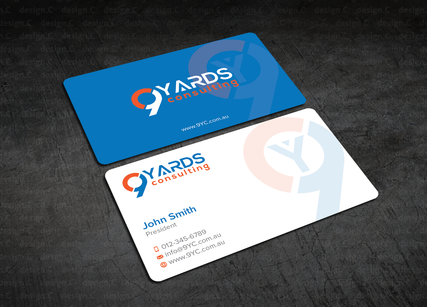 Business Card Design by design_C. for 9Yards Consulting | Design #15147335