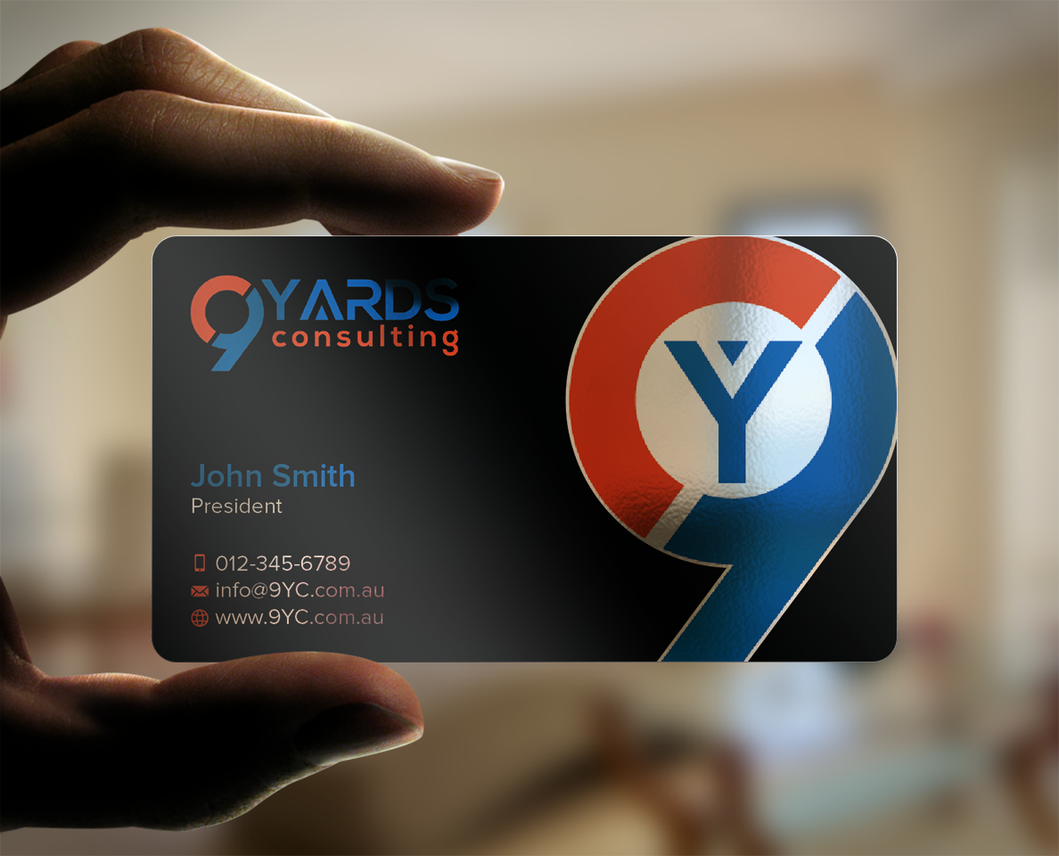 Business Card Design by design_C. for 9Yards Consulting | Design #15147470
