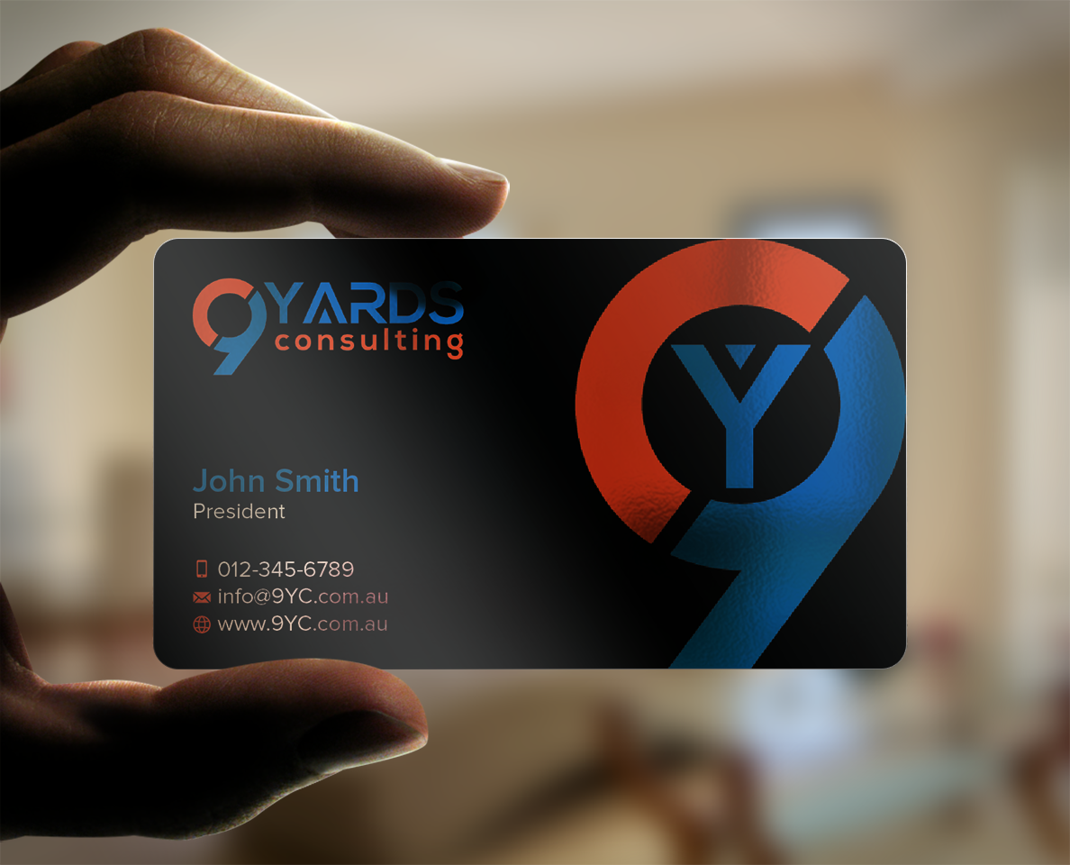 Business Card Design by design_C. for 9Yards Consulting | Design #15147476