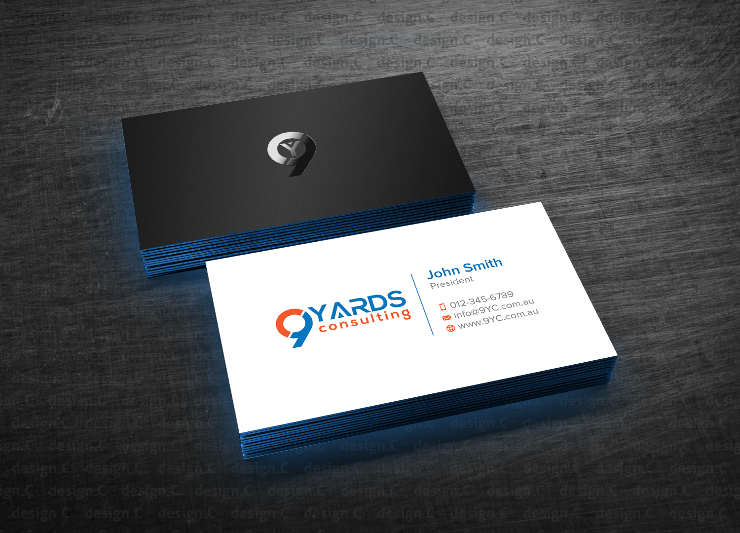 Business Card Design by design_C. for 9Yards Consulting | Design #15147605