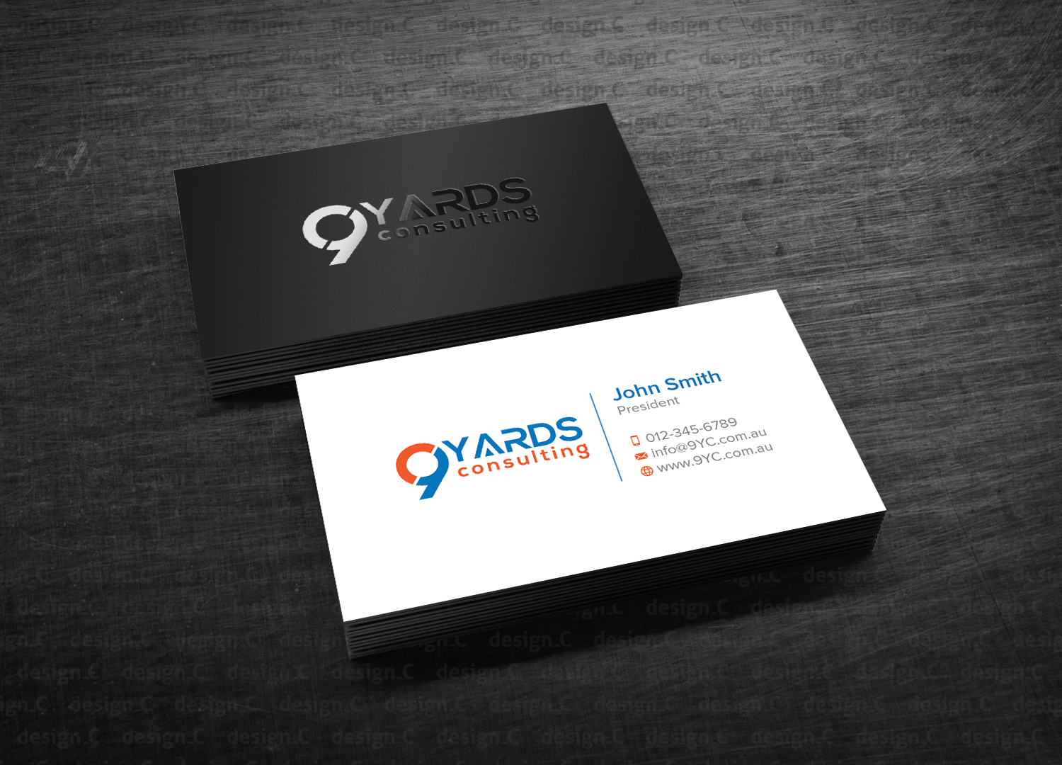 Business Card Design by design_C. for 9Yards Consulting | Design #15147606