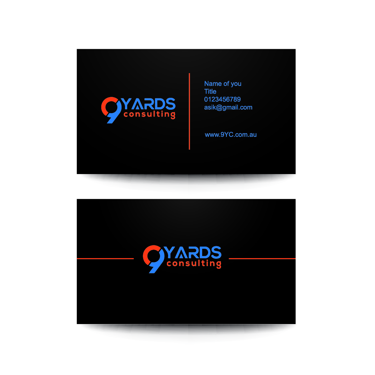 Business Card Design by Janeany for 9Yards Consulting | Design #15140885
