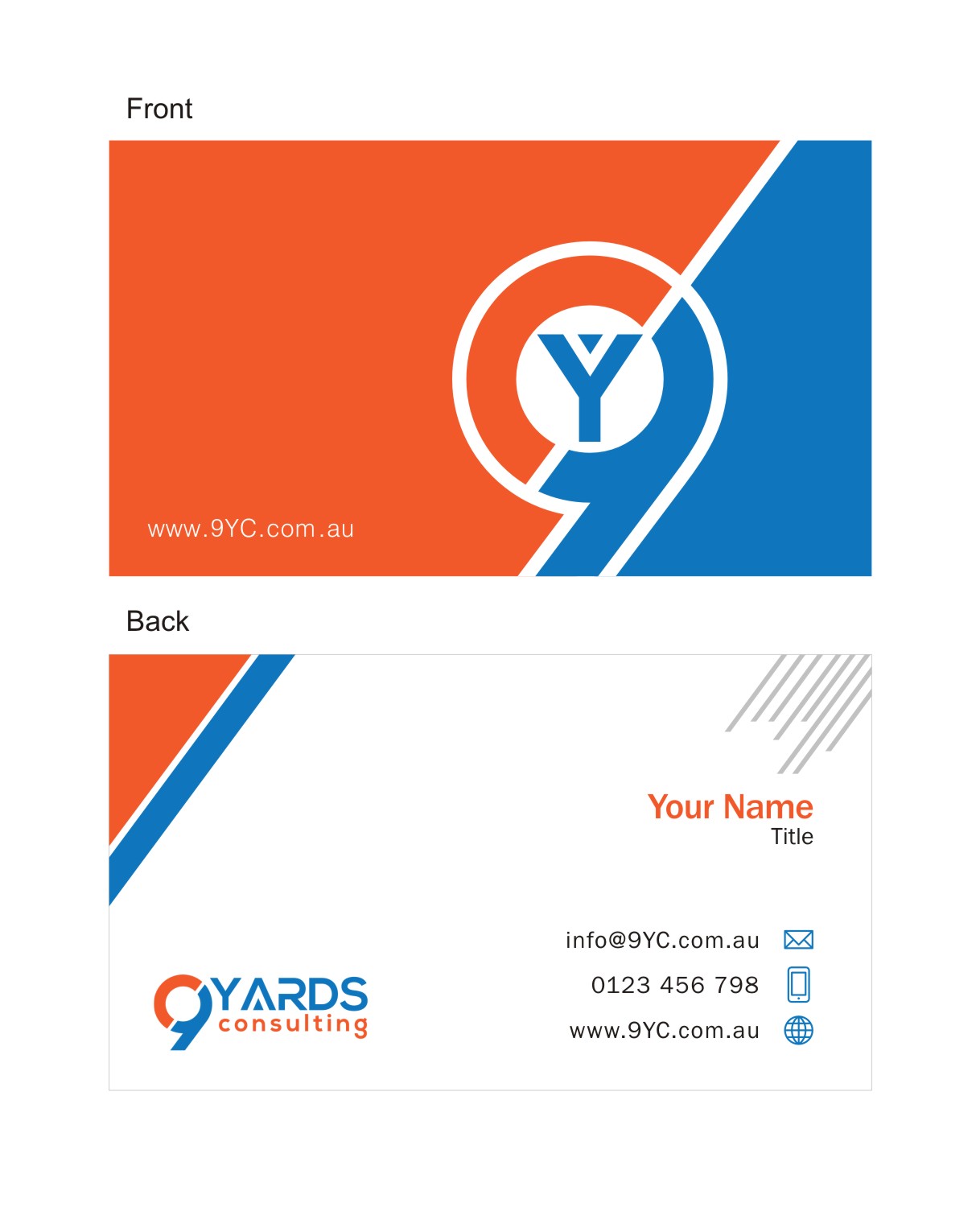 Business Card Design by Design-Er. for 9Yards Consulting | Design #15141027