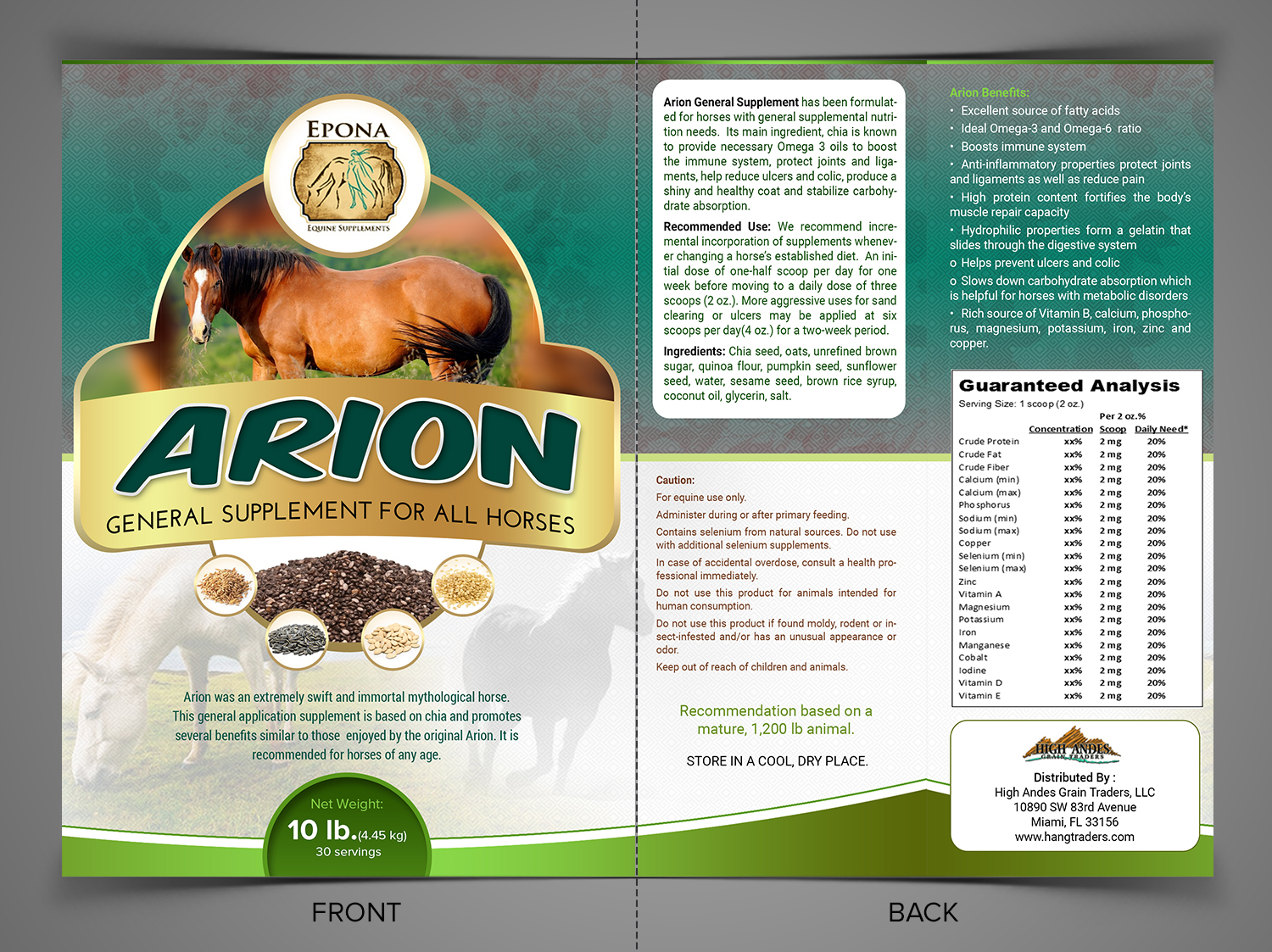 Label Design by SAI DESIGNS for High Andes Grain Traders | Design: #15202203