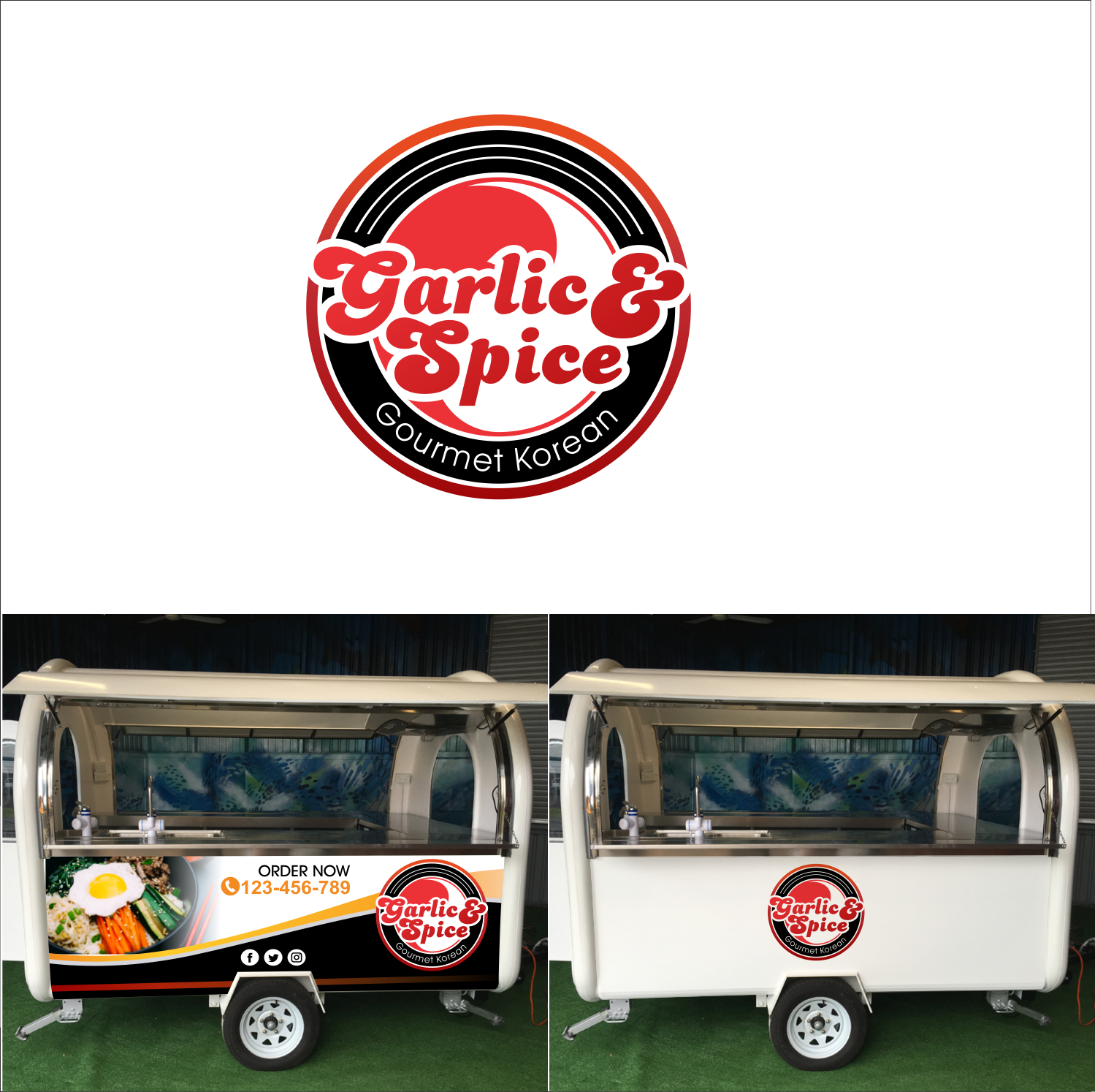 Logo Design by Joe Seph for Garlic & Spice | Design #15119390