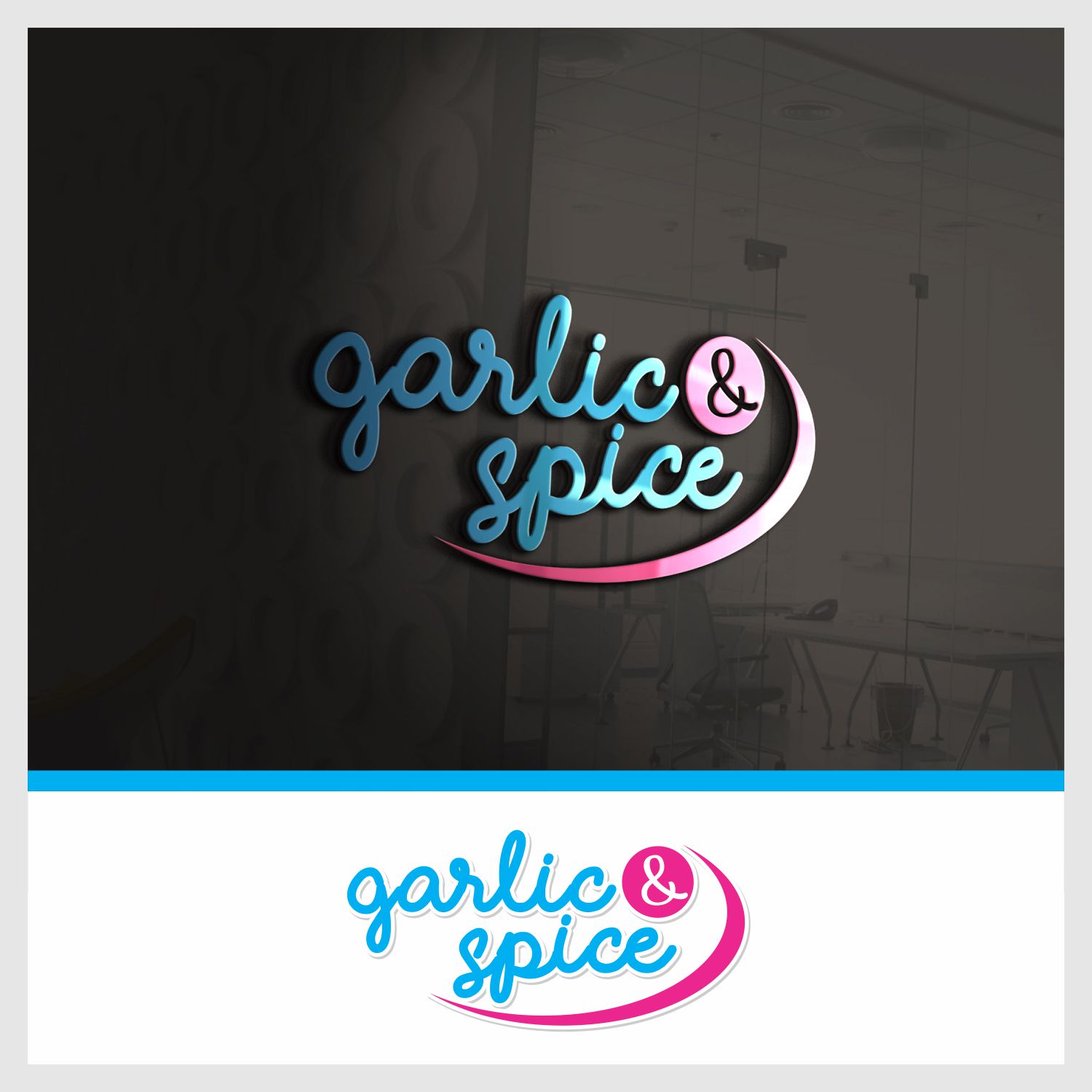 Diseño de Logo por Bgazt Design para Garlic & Spice | Diseño #15113322