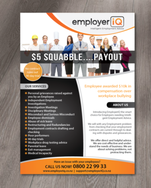 Design de Flyer par alex989 pour SK Employment Law | Design : #15126735