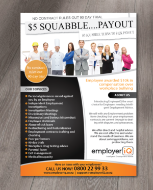 Design de Flyer par alex989 pour SK Employment Law | Design : #15134960