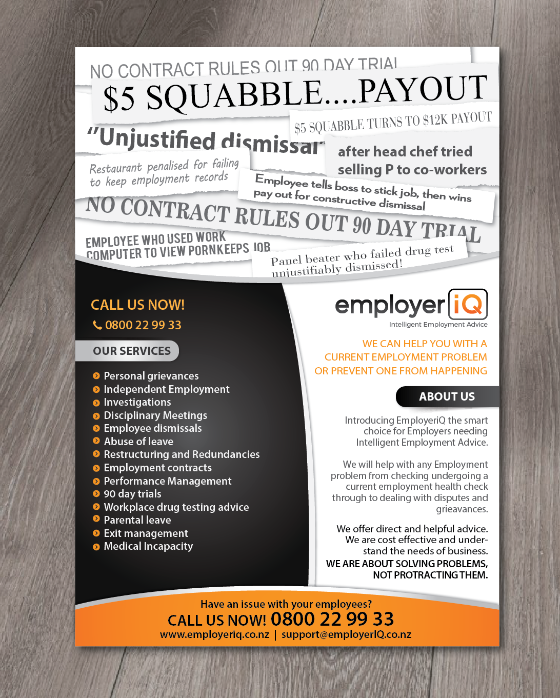 Flyer Design by alex989 for SK Employment Law | Design #15164326