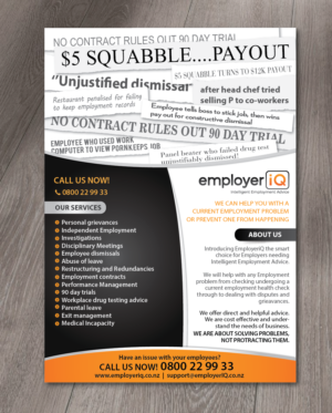 Design de Flyer par alex989 pour SK Employment Law | Design : #15164326
