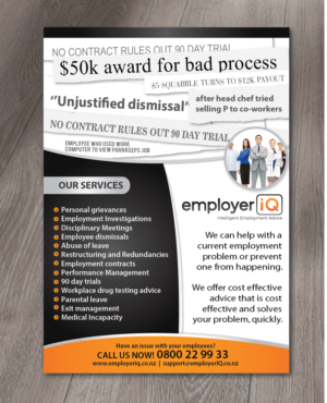 Design de Flyer par alex989 pour SK Employment Law | Design : #15182783