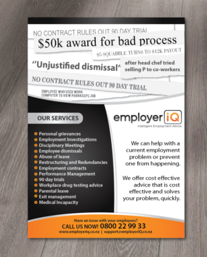 Design de Flyer par alex989 pour SK Employment Law | Design : #15183365