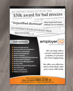 Design de Flyer par alex989 pour SK Employment Law | Design : #15184596